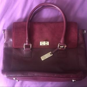 Burgundy Audrey Brooke Handbag